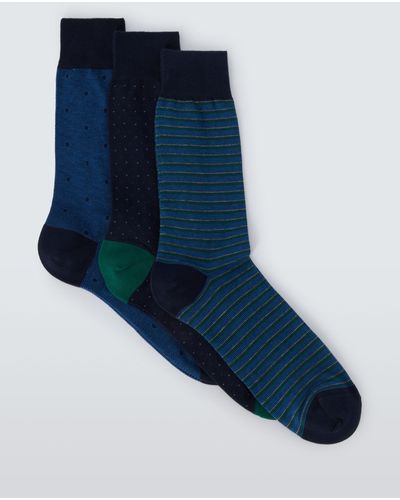 John Lewis Premium Socks - Blue
