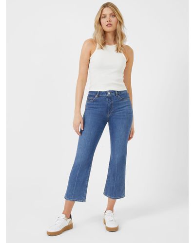 French Connection Kalypso Comfort Kick Flare Jeans - Blue