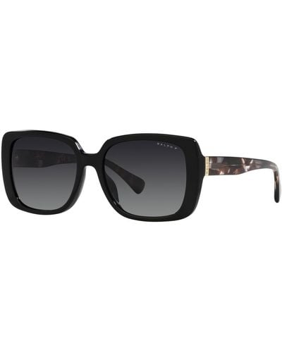 Ralph Lauren Ralph Ra5298u Polarised Rectangular Sunglasses - Grey