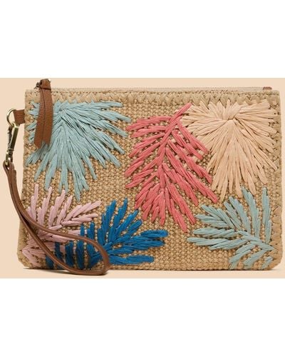 White Stuff Sophie Embroidered Pouch - Multicolour