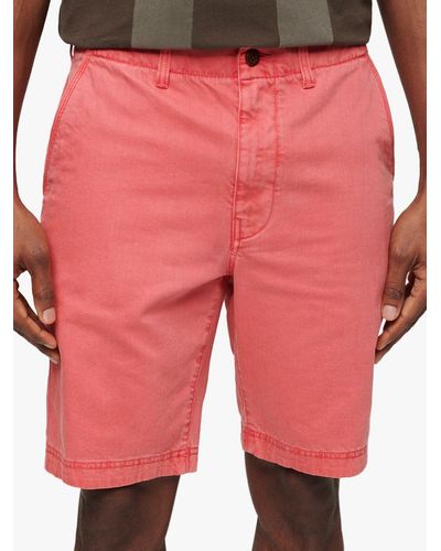 Superdry Officer Chino Shorts - Red