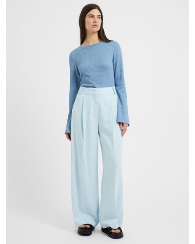 Great Plains Summer Tailored Trousers - Blue