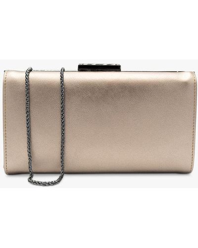 Paradox London Dasha Box Clutch Bag - Natural