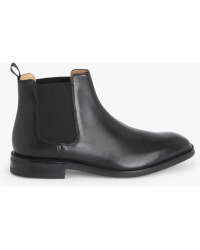 John Lewis Formal Leather Chelsea Boots - Black