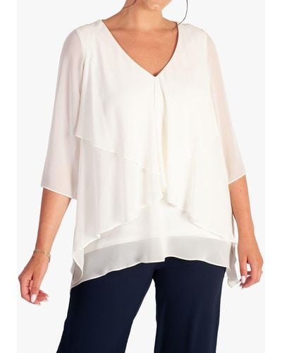 Chesca Curve Double Layer Top - White