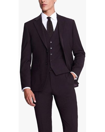 DKNY Slim Fit Wool Blend Suit Jacket - Blue