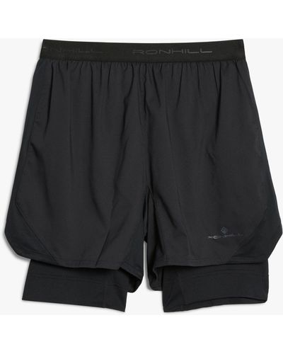 Ronhill Tech Revive 5" Twin Running Shorts - Black