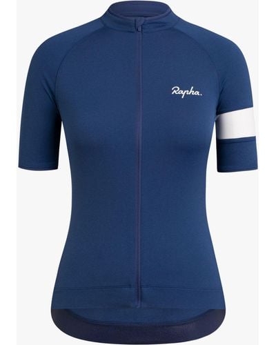 Rapha Core Jersey Short Sleeve Cycling Top - Blue