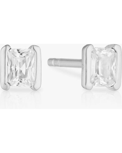 Sif Jakobs Jewellery Roccanova Piccolo Cubic Zirconia Stud Earrings - White