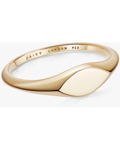 Daisy London Estée Lalonde Mini Signet Ring - Natural