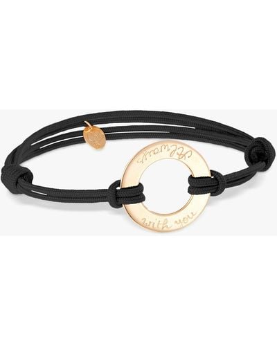 Merci Maman Personalised Eternity Bracelet - Black