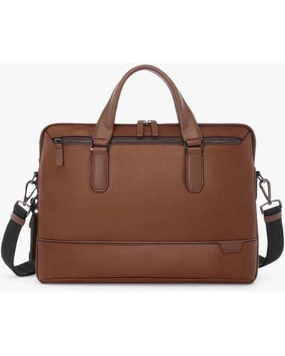 Tumi Sycamore Slim Leather Briefcase - Brown