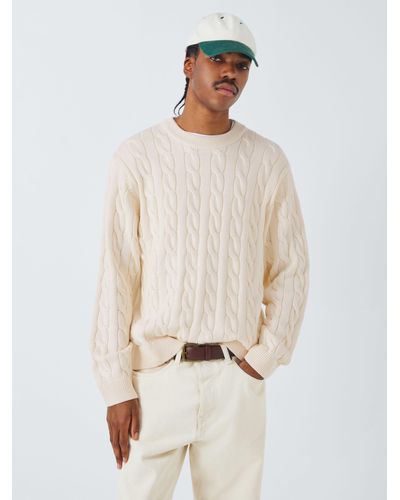 Carhartt Cambell Cable Knit Jumper - White