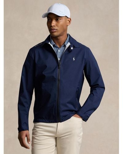 Ralph Lauren Polo Golf By Water Repellent Twill Jacket - Blue