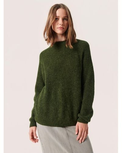 Soaked In Luxury Tuesday Crew Neck Jumper - Green