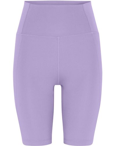 GIRLFRIEND COLLECTIVE High Rise Bike Shorts - Purple