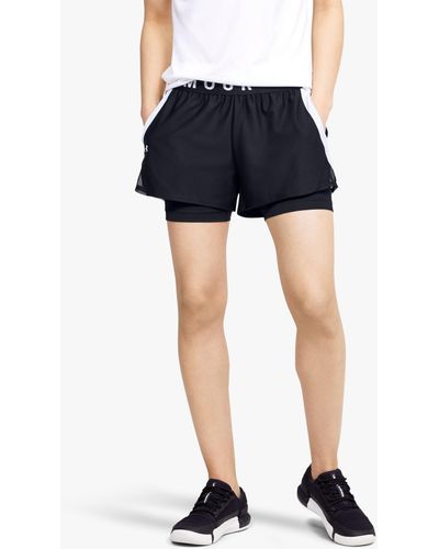 Under Armour Play Up 2-in-1 Training Shorts - Black