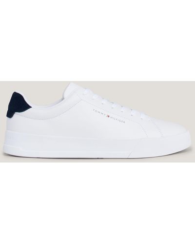 Tommy Hilfiger Heritage Court Leather Trainers - White