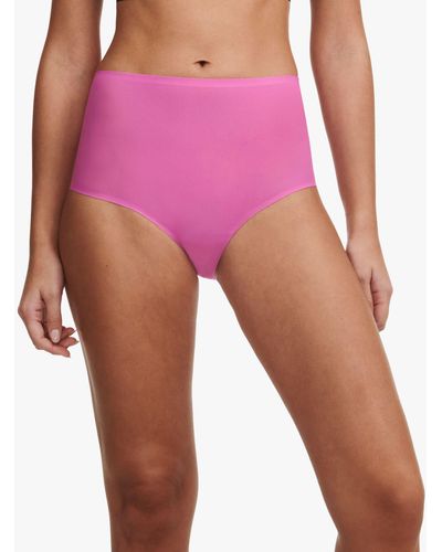 Chantelle Soft Stretch High Waisted Knickers - Pink