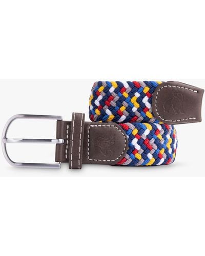 Swole Panda Abstract Recycled Woven Belt - White