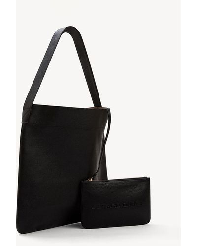 Gerard Darel Lady Leather Tote Handbag - Black