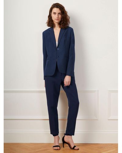 French Connection Whisper Ruth Tapered Trousers - Blue