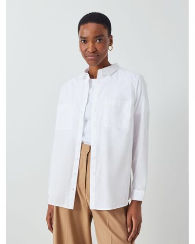John Lewis Basic Cotton Shirt - White