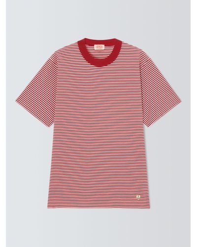 Armor Lux Stripe T-shirt - Pink