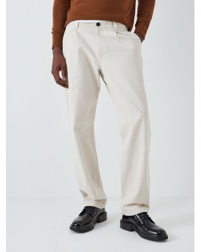 John Lewis Relaxed Fit Cotton Chinos - White