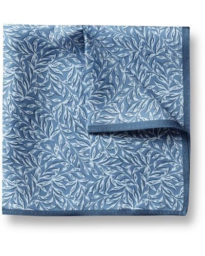 Charles Tyrwhitt Silk Pocket Square Floral Handkerchief - Blue