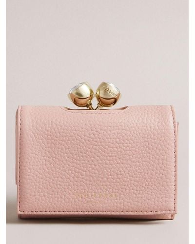 Ted Baker Rosiela Grained Leather Medium Purse - Pink