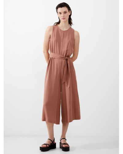 French Connection Arielle Wide Leg Jumpsuit - White