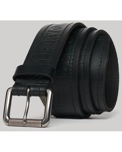 Superdry Vintage Branded Belt - Black