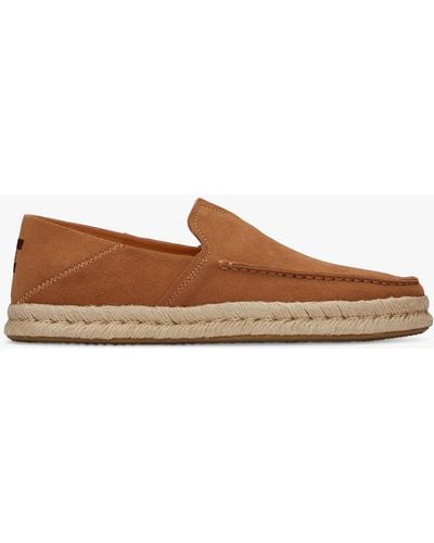 TOMS Alonso Casual Rope Loafers - Brown
