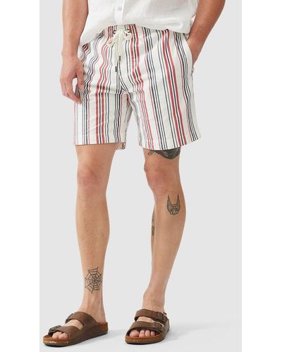 Rodd & Gunn Wellpark Avenue Cotton Stripe Resort Shorts - Multicolour
