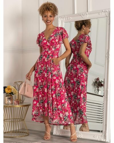 Jolie Moi Piper Floral Print Maxi Dress - Pink