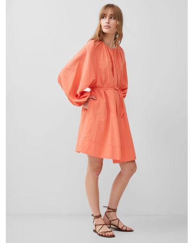 French Connection Alora Puff Sleeve Mini Dress - Red