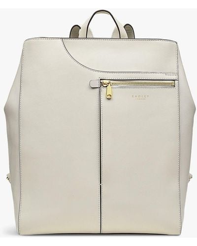 Radley Pockets Icon Medium Ziptop Backpack - White