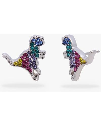 COACH Rexy Crystal-embellished Stud Earrings - White