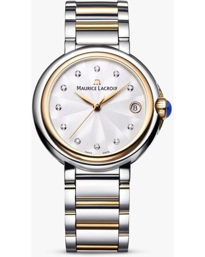 Maurice Lacroix Fa1004-pvp13-150-1 Fiaba Diamond Date Bracelet Strap Watch - Metallic