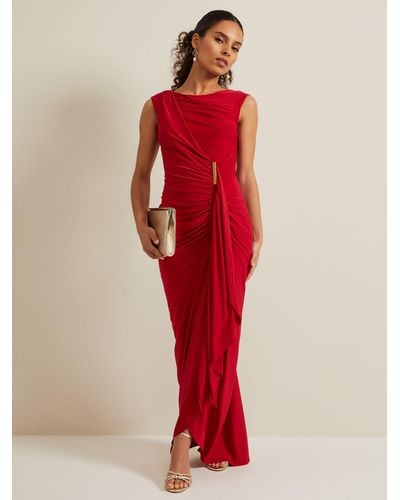 Phase Eight Petite Donna Maxi Dress - Red