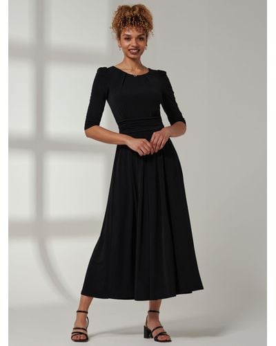 Jolie Moi Parker Midi Dress - Black