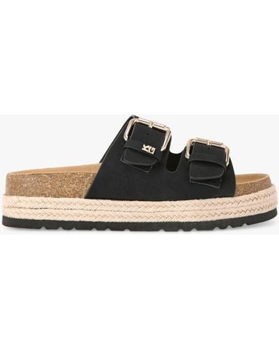 KG by Kurt Geiger Raquel Footbed Sandals - Black