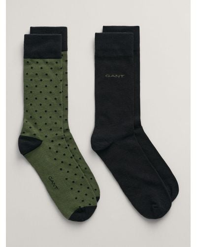 GANT Combed Cotton Socks - Green