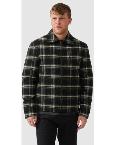 Rodd & Gunn Inverness Long Sleeve Wool Blend Jacket - Black