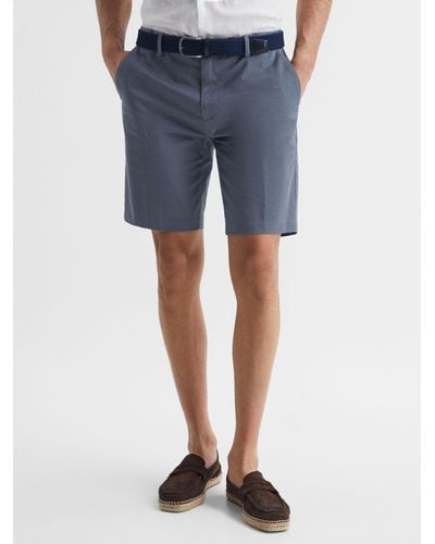 Reiss Wicket Casual Chino Shorts - Blue