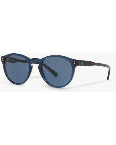 Ralph Lauren Ph4172 Oval Sunglasses - Blue