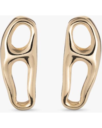 Uno De 50 Joyful Collection Elongated Double Link Drop Earrings - Metallic