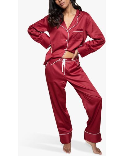 Fable & Eve Marylebone Pyjama Set - Red