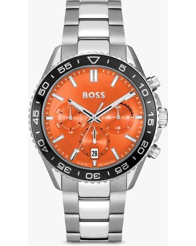 BOSS Boss 1514162 Runner Chronograph Bracelet Strap Watch - White